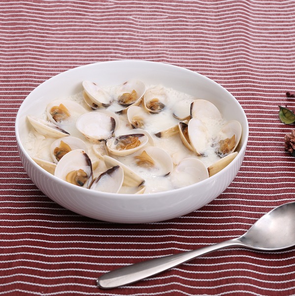 椰香蛋白蒸白蜆